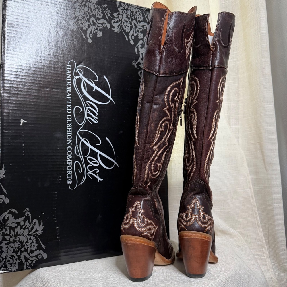 NEW Dan Post Kommotion Leather Snip Toe Tall Boot DP4342 Women's Shoe Size 6 - Picture 6 of 11